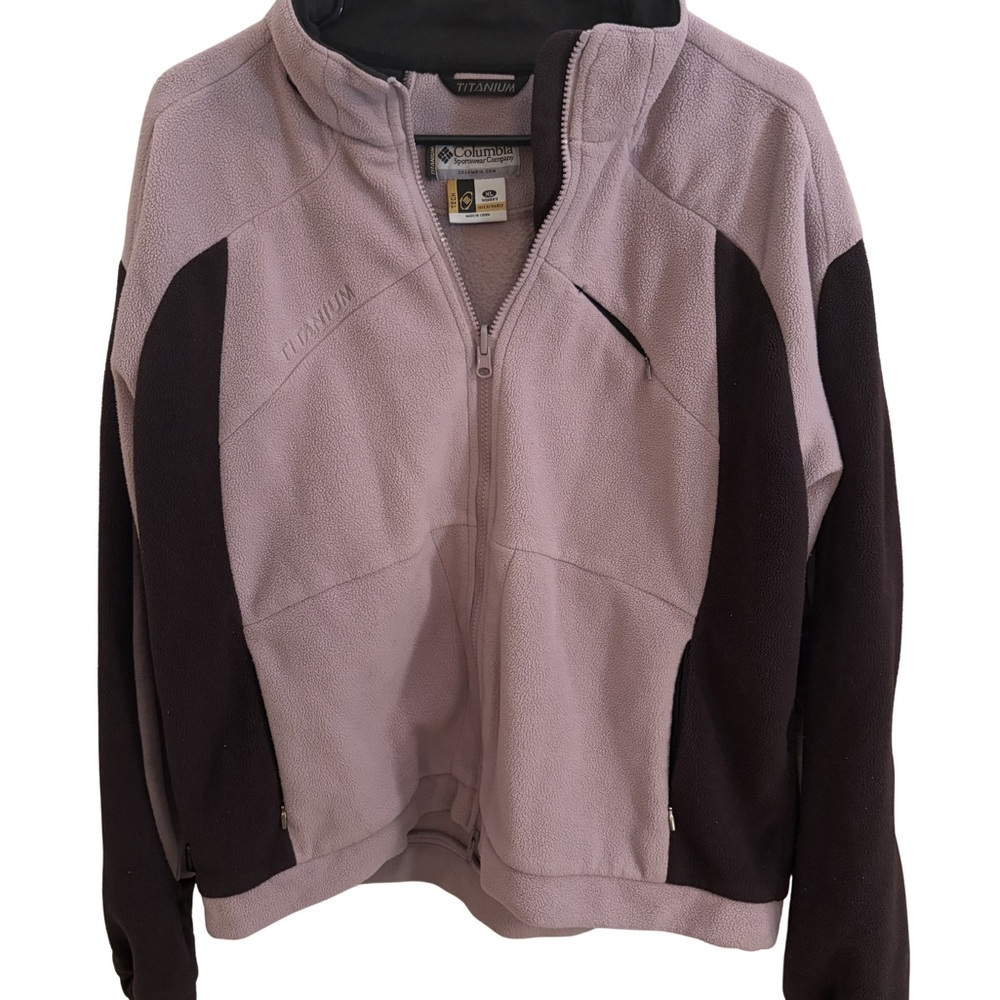 Columbia Titanium Women's XL Fleece Jacket Interchange Full‎ Zip Tech